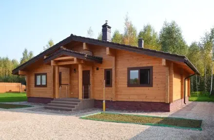 Дом из клееного бруса, проект "Мираж"