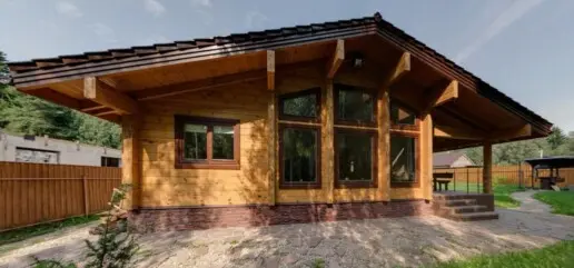 Дом из клееного бруса, проект "Мираж"